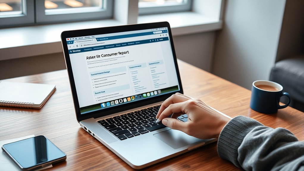access consumer report steps