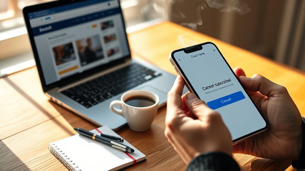 cancel report subscription easily