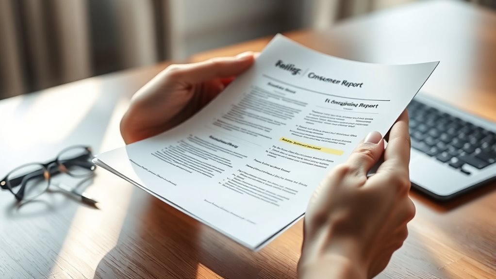 interpreting consumer report findings