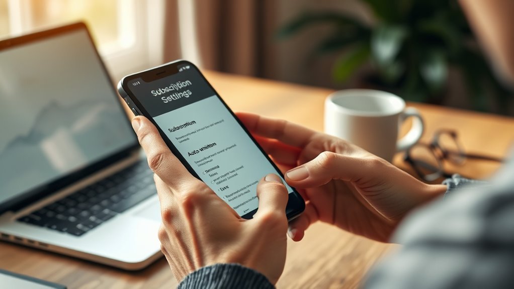 cancel automatic renewal settings
