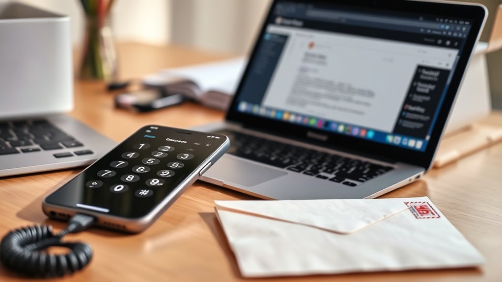 multiple contact methods available