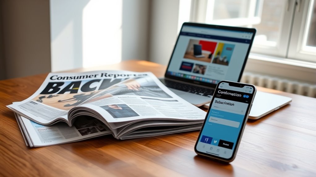 subscription includes online access