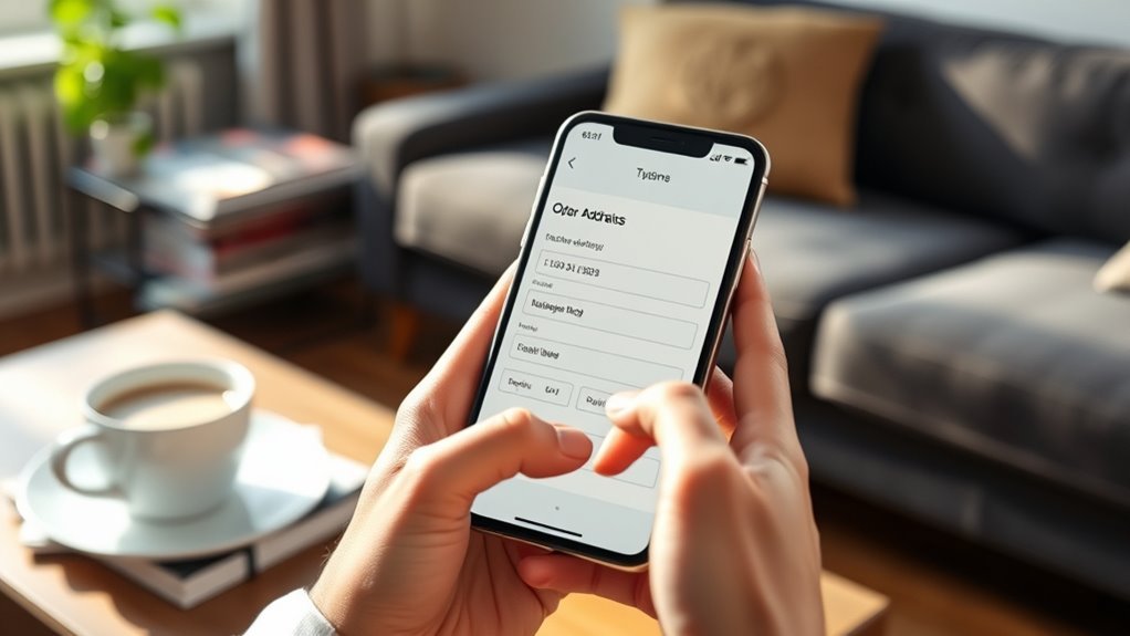 update delivery address online